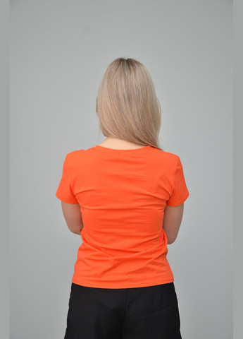 Оранжевая всесезон женская футболка, повседневная, разные цвета (размер: s, m, l,, xxl), xl No Brand