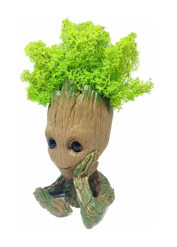 Кашпо горщик зі стабілізованим мохом Грут Groot G1 No Brand (331639554)