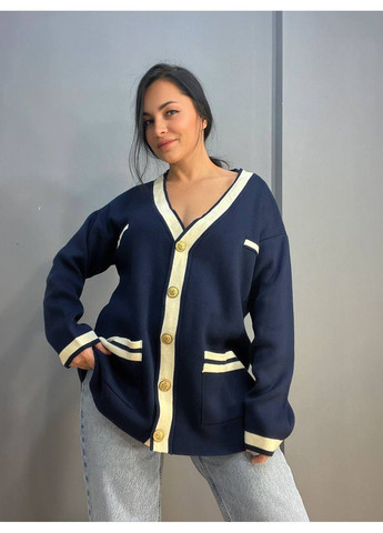 Темно-синий демисезонный кардиган Enjoy