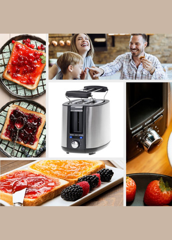 Тостер AD 3214 900Вт/ 2 отделения/7 режимов поджаривания/размораживания/подогрев булочек Adler (347174618)