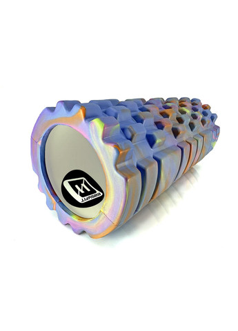 Масажний ролик Grid Roller 33 см v.1.1 Multi Синій EasyFit (362440684)