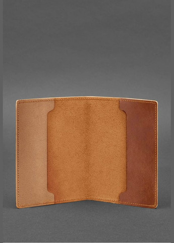 Кожаная обложка для военного билета офицера запаса 8.0 светло-коричневая Crazy Horse (A-027687) BlankNote (329186708)