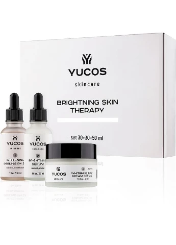 YUCOS Набір для освітлення шкіри Brightning Skin Therapy (peel/30ml + ser/30ml + cr/50ml) Набор для осветления кожи (2-995825) — Крем, Китай (380122952)