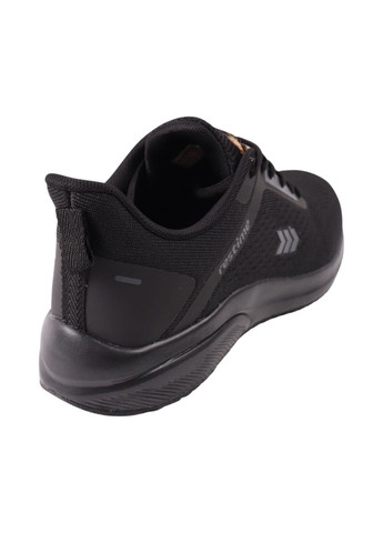 Черные кроссовки мужские черные текстиль Restime 276-24LK