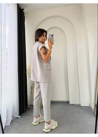 Костюм класичний (жилет, штани), колір Сірий Fashion (365072282)