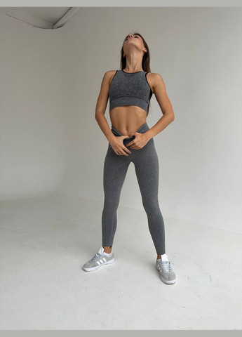 Жіночі лосини з пуш-ап сірі No Brand Лосини (317962243)