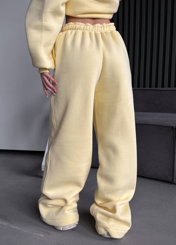 Базовый повседневный демисезонный оверсайз костюм двойка: свитшот + штаны палаццо Tik-Tak (364957572)