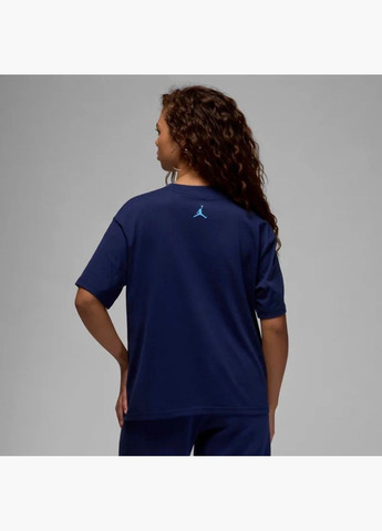 Женская футболка Graphic T-Shirt Blue FV7200-410 Air Jordan - (332609727)