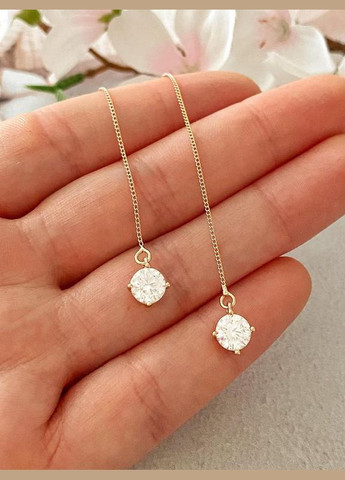 Позолоченные Серьги-Протяжки. Позолота No Brand (340672754)