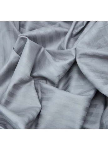 Простирадло на резинці Satin Stripe 120х200х25 см (MS-850005808) Moon&Star Silver Stripe (386587970)