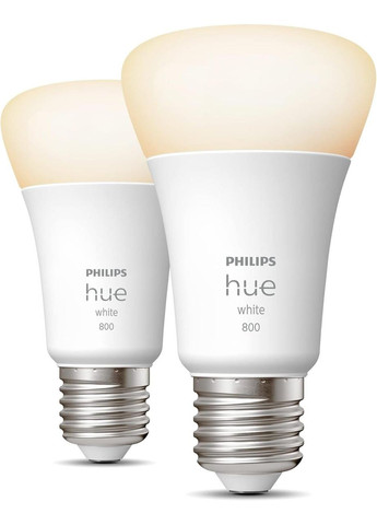 Hue Smart LED 9 Вт E27 800 лм, регульована тепла світлодіодна лампа,Bluetooth + Zigbee,сумісна з Alexa Philips (372154191)
