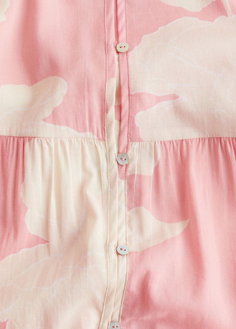 Світло-рожева кежуал сукня H&M з малюнком