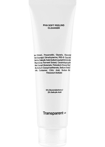 Мультикислотный очистительный пилинг для лица PHA Soft Peeling Cleanser 150ml (1272266-40095318) Transparent Lab (368649641)