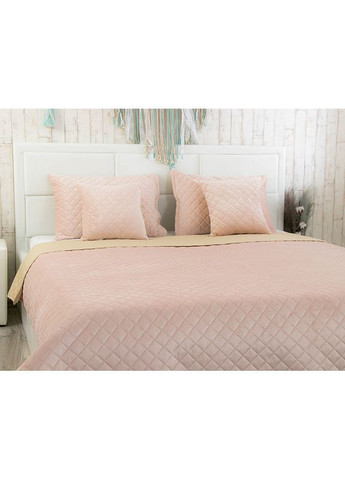 Покрывало двусторонее 150x220 см - Велюр Apricot ромб (26061) Руно (344449801)