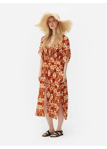Накидка,коричневый в белые узоры, Primark (346476860)