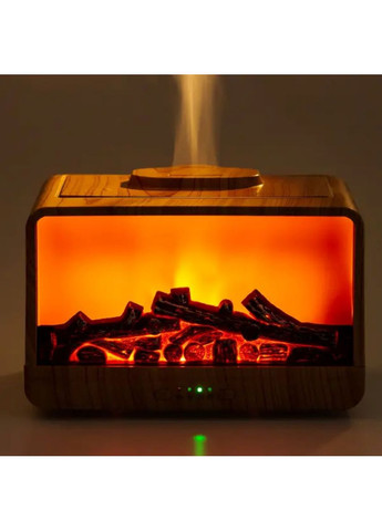 Зволожувач повітря Камін 300 мл коричневий аромадифузор для дому та офісу паровий зволожувач ProDobro (364190367)