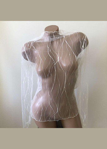 Біла прозора кофтинка павутинка гольф кофточка сітка водолазка блузкаhoney fashion accessories (10-50) No Brand