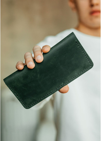 Мужское портмоне кожаное Longer зелёное No Brand (356130710)
