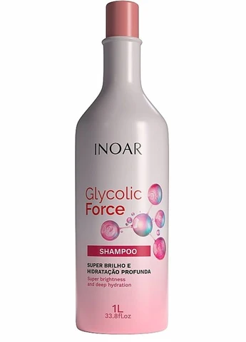 Відновлюючий шампунь із гліколевою кислотою Glycolic Force Shampoo 1000ml (1485693-29684245) Inoar (368645947)