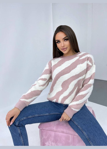 Пудровый демисезонный очень теплый и мягкий свитер Vakko