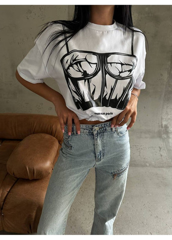 Жіноча футболка з імітацією корсета Avanti - (360481536)