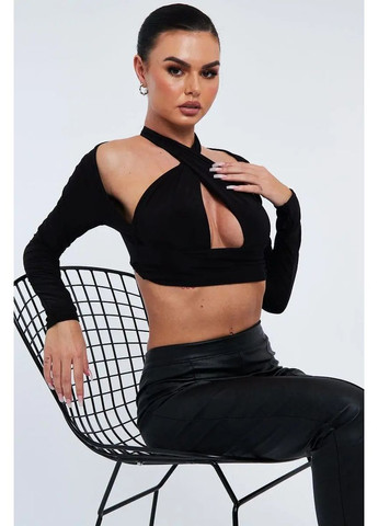 Женский трендовый топ Persona, Стильный топ для женского гардероба, Топ с длинным рукавом No Brand топ Persona коричневий (351865520)