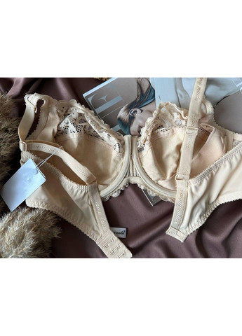 Бежевый бежевый бюстгальтер без поролона Lanny Mode