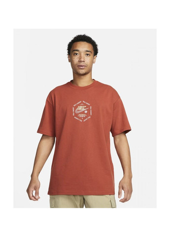 Оранжевая футболка мужская t-shirt max90 sportswear orange Nike