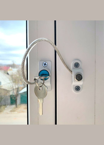 Замок-блокувальник для пластикових вікон MGZ-0809, 2 ключі Megazayka (304407301)