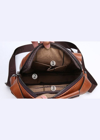 Чоловіча сумка планшетка польова Світло-коричневий No Brand (301212090)