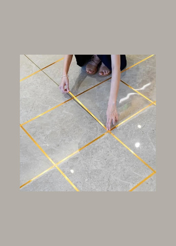 ПВХ-наклейка смуга Золота 20 м х 0,5 см для декору No Brand (358901503)