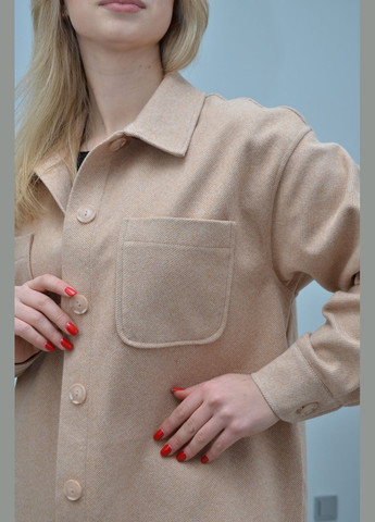 Персиковая рубашка женская с длинным рукавом р. s,, l m, персиковий No Brand