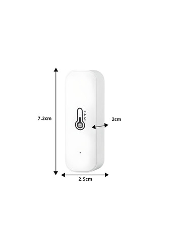 Умный WiFi датчик температуры и влажности Tuya Smart No Brand (327400543)