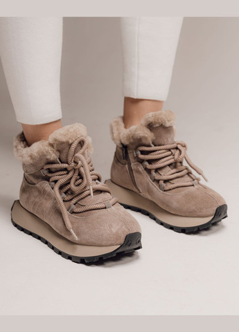 Зимові черевики візон замша вовна Lifexpert (309160921)