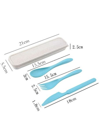 Набір столових приборів з ЕКО матеріалу - ECO Classic 3 в 1, бежевий More (300078525)