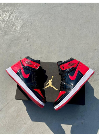 Черные демисезонные кроссовки мужские nike air jordan retro1 black blue white найк аид джордан No Brand