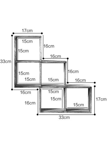 Полиця для чашок з дерева Ванарі капучино (СДК-011309) No Brand (327844772)
