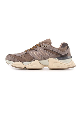 КРОССОВКИ ЖЕНСКИЕ NEW BALANCE 9060 BEIGE BROWN V2 НЬЮ БЕЛАНС 9060 No Brand коричневые демисезоны (367177076)