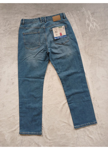 Голубые свободные джинсы Relaxed Fit Livergy