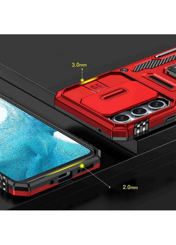 Ударостійкий чохол Camshield Army Ring з кільцем для Samsung Galaxy A35 / A55 Червоний Epik (372499412)