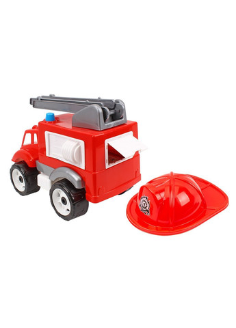 Детский игрушечный набор Юный пожарный с каской Красный (42890363418) ТехноК (373006114)