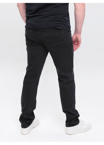 Джинси чоловічі сіро-чорні зі стрейчем Lexus Пряма (365813807)