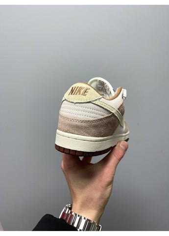 КРОССОВКИ ЖЕНСКИЕ NIKE DUNK LOW MEDIUM CURRY V2 НАЙК СБ ДАНК No Brand бежевые демисезоны (368883951)