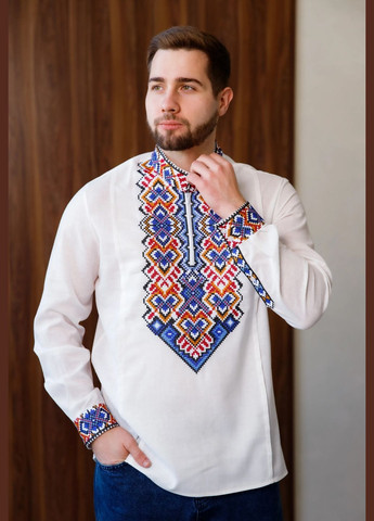 Біла чоловіча вишиванка мартин Galychanka (313035395)