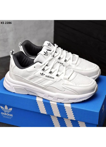 Белые демисезонные кроссовки мужские adidas edition white адидас No Brand