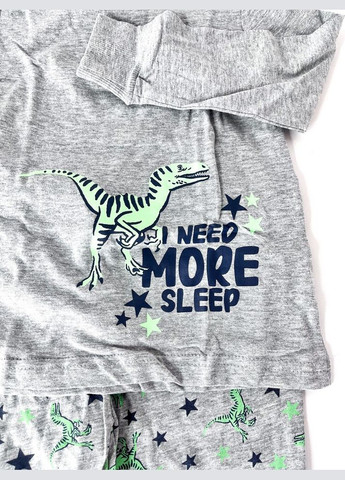 Сіра піжама 104 см сірий артикул л817 Nickelodeon