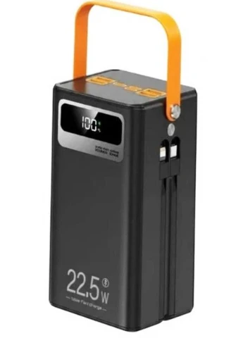 Зовнішній акумулятор Power Bank TUGII Y103 30000 mAh повербанк швидка зарядка LED-дисплей ліхтарик Чорний WUW (391111459)