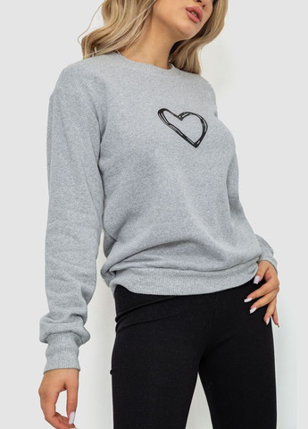 Светло-серый демисезонный свитшот женский Ager 238R57162