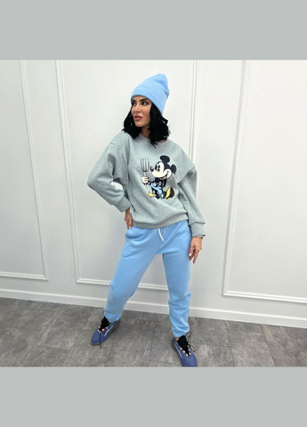 Двоколірний спортивний костюм із шапкою Fashion Girl (300775400)