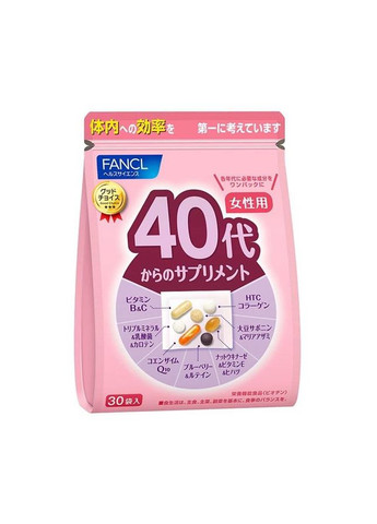 Витаминно-минеральный комплекс для женщин 40+, 30 саше Fancl (322290524)
